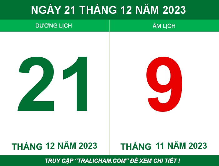 Ngày 21 tháng 12 năm 2023