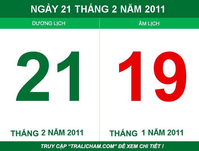 Ngày 21 tháng 2 năm 2011
