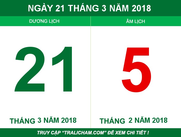 Ngày 21 tháng 3 năm 2018