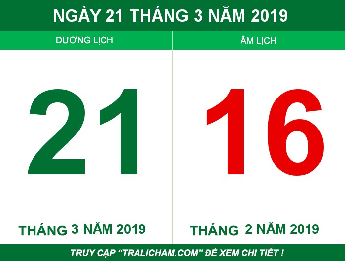 Ngày 21 tháng 3 năm 2019