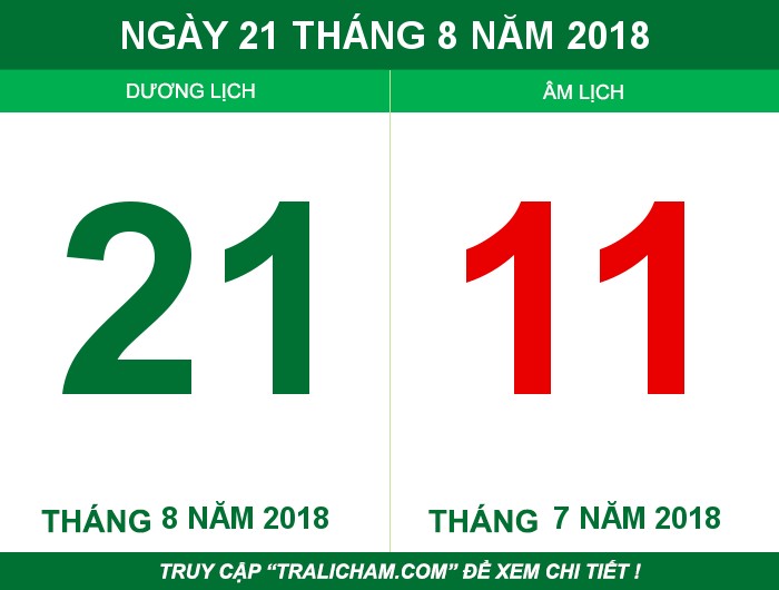 Ngày 21 tháng 8 năm 2018