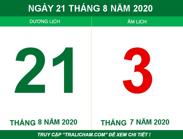 Ngày 21 tháng 8 năm 2020