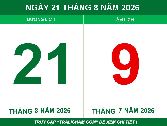 Ngày 21 tháng 8 năm 2026