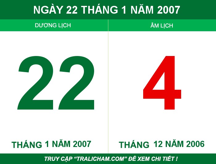 Ngày 22 tháng 1 năm 2007