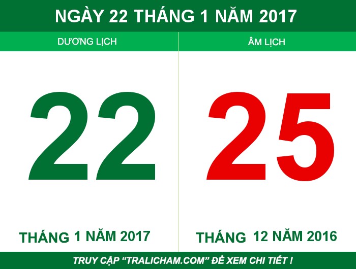 Ngày 22 tháng 1 năm 2017