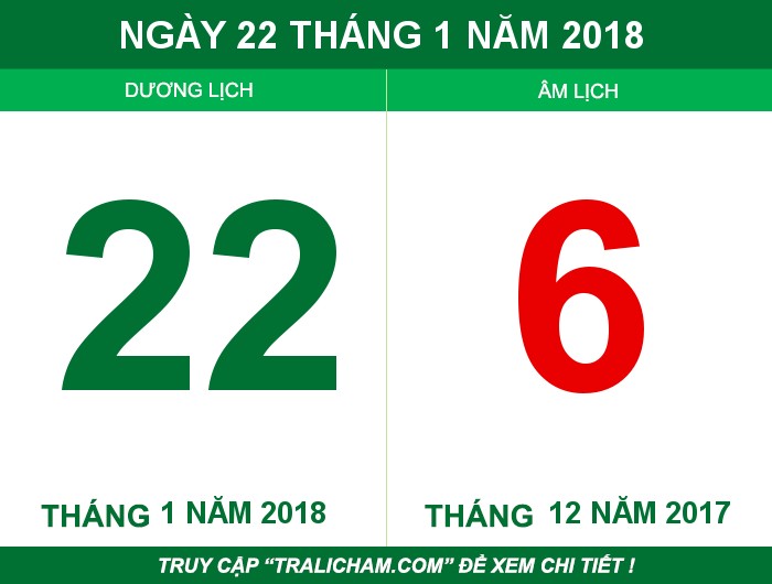 Ngày 22 tháng 1 năm 2018