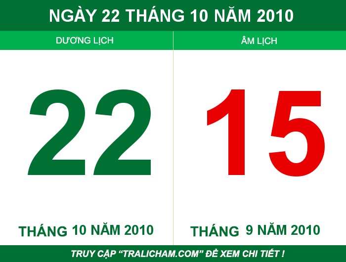 Ngày 22 tháng 10 năm 2010