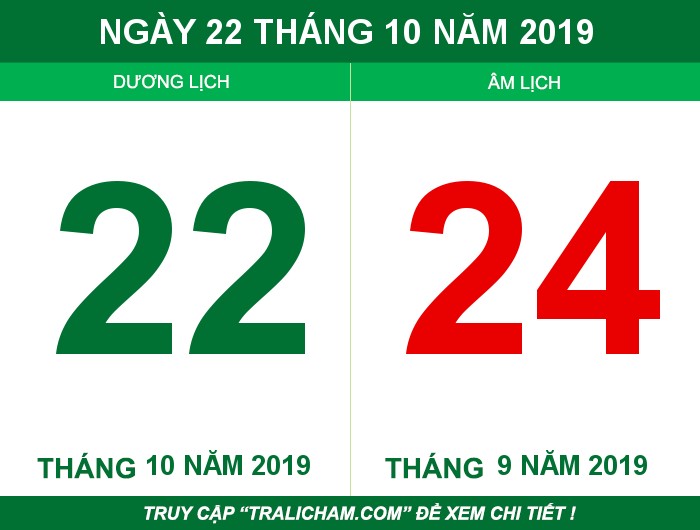 Ngày 22 tháng 10 năm 2019