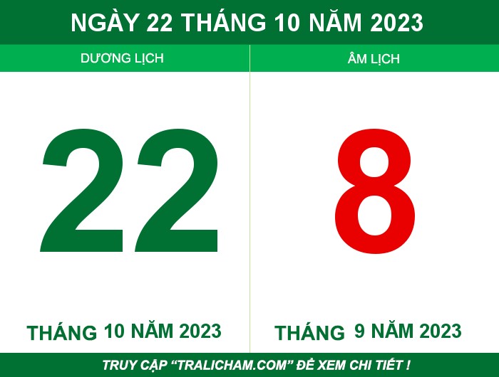 Ngày 22 tháng 10 năm 2023