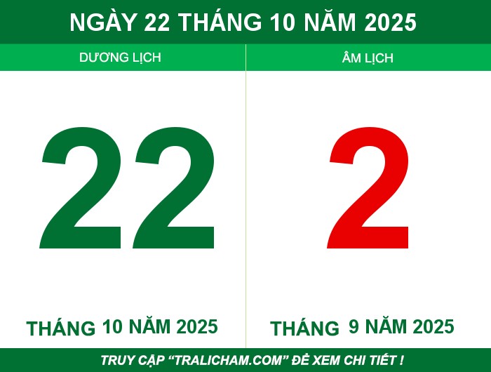 Ngày 22 tháng 10 năm 2025