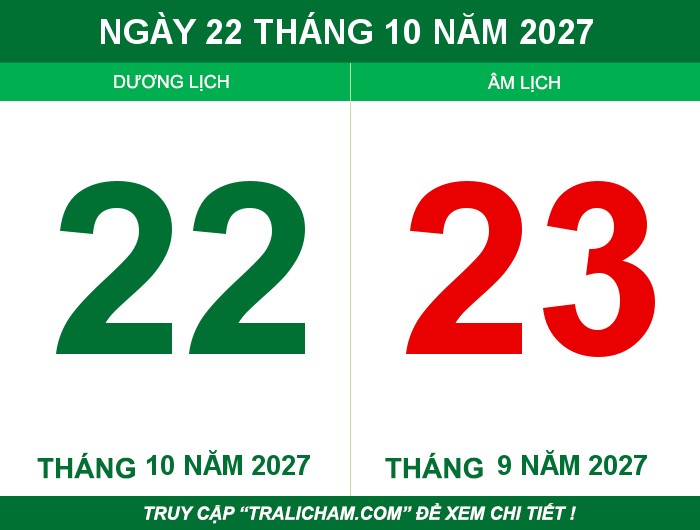 Ngày 22 tháng 10 năm 2027