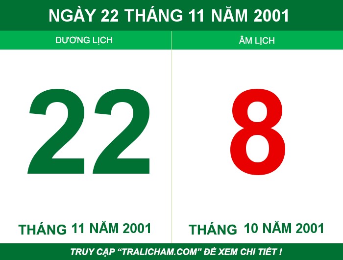Ngày 22 tháng 11 năm 2001