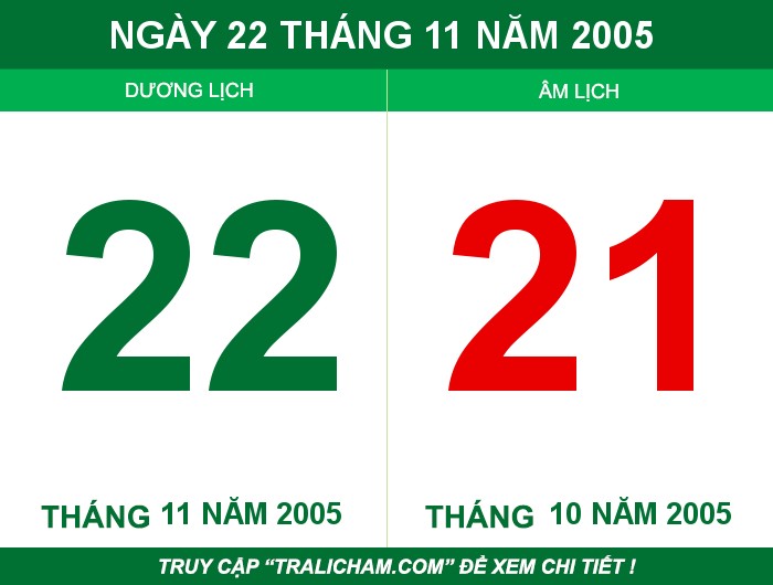 Ngày 22 tháng 11 năm 2005