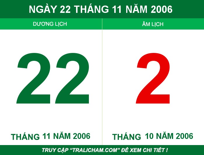 Ngày 22 tháng 11 năm 2006