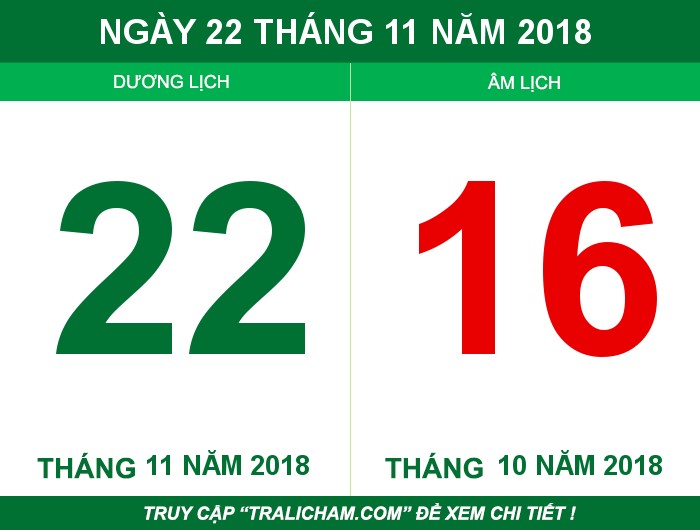 Ngày 22 tháng 11 năm 2018
