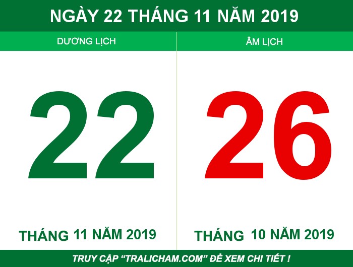 Ngày 22 tháng 11 năm 2019
