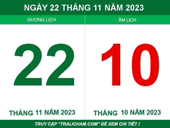 Ngày 22 tháng 11 năm 2023