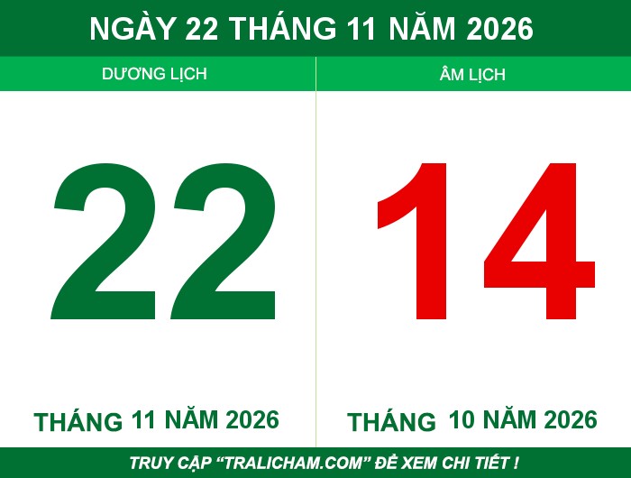 Ngày 22 tháng 11 năm 2026