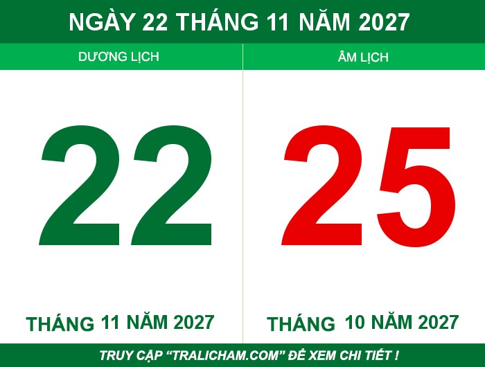 Ngày 22 tháng 11 năm 2027