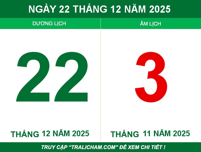 Ngày 22 tháng 12 năm 2025