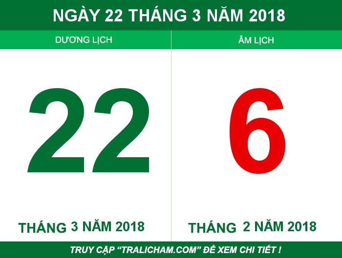 Ngày 22 tháng 3 năm 2018