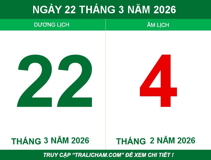 Ngày 22 tháng 3 năm 2026