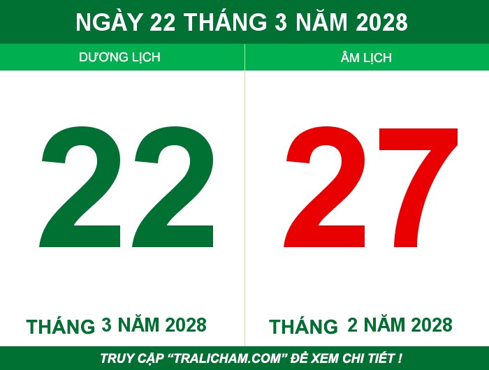 Ngày 22 tháng 3 năm 2028