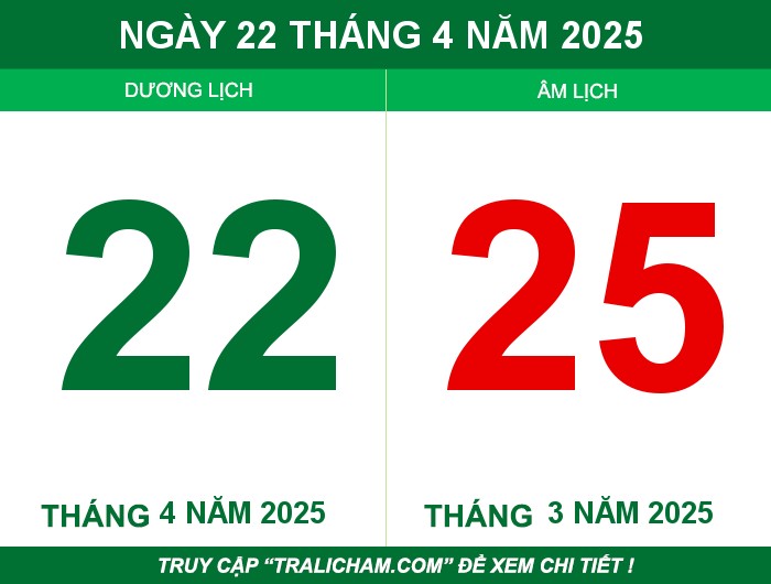 Ngày 22 tháng 4 năm 2025