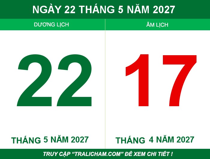 Ngày 22 tháng 5 năm 2027