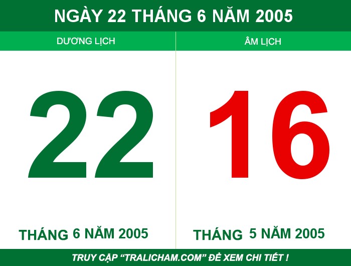 Ngày 22 tháng 6 năm 2005