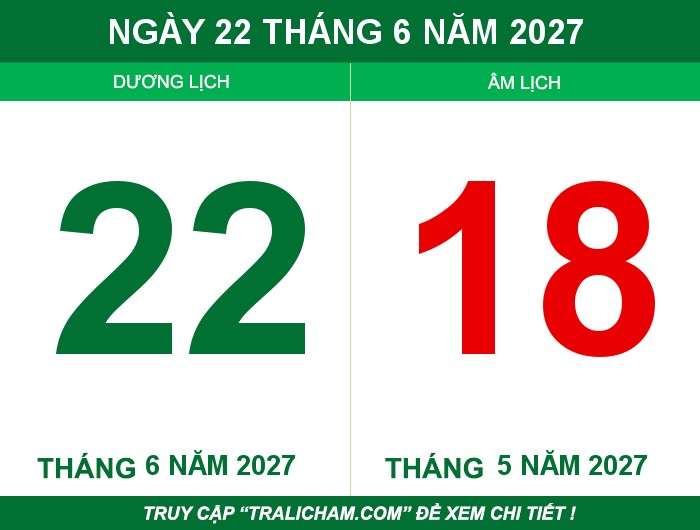 Ngày 22 tháng 6 năm 2027