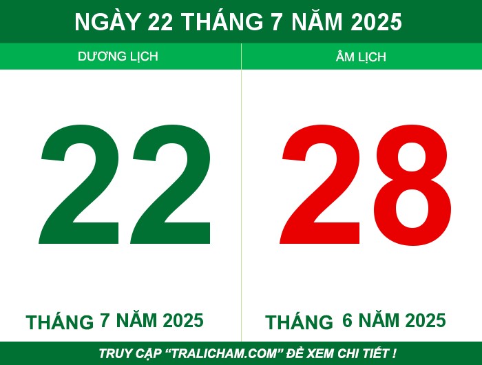 Ngày 22 tháng 7 năm 2025