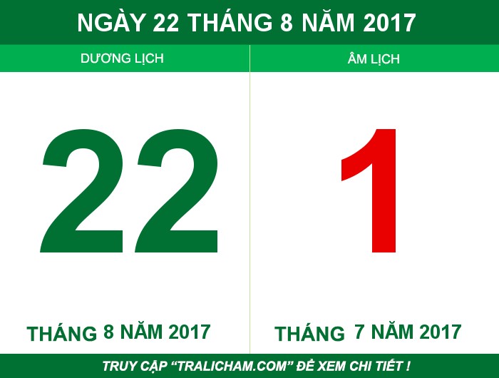 Ngày 22 tháng 8 năm 2017