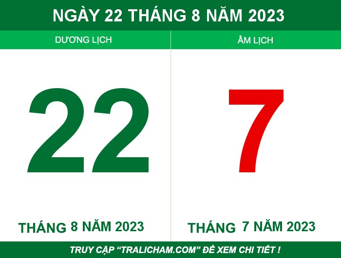 Ngày 22 tháng 8 năm 2023