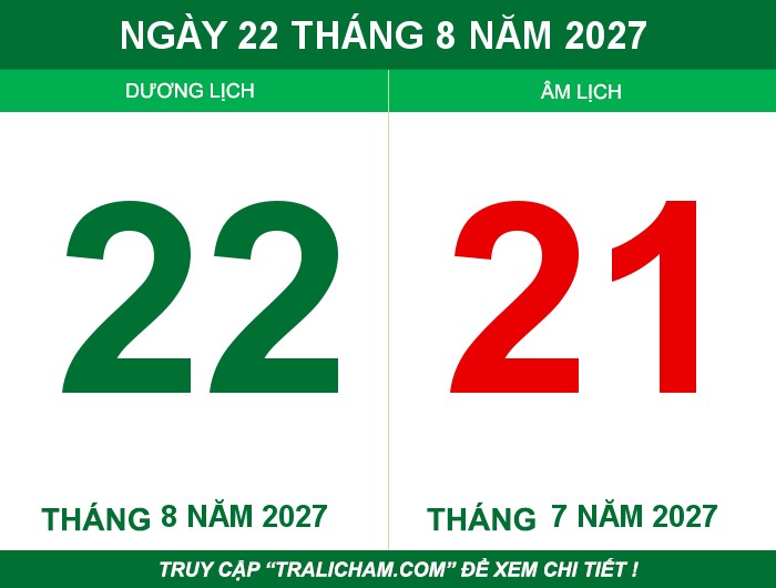 Ngày 22 tháng 8 năm 2027