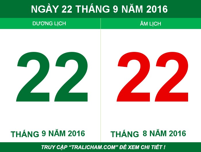 Ngày 22 tháng 9 năm 2016