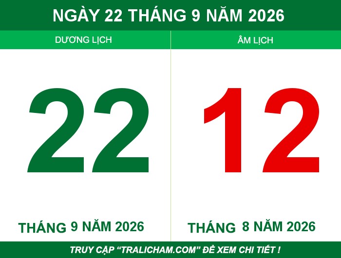 Ngày 22 tháng 9 năm 2026