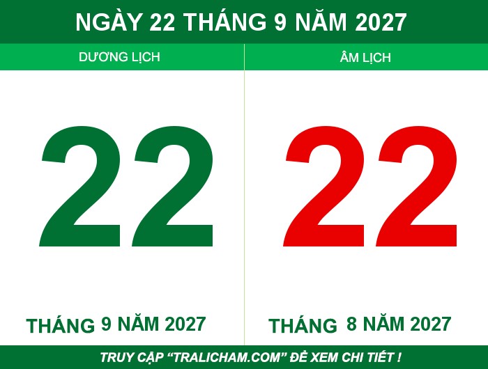 Ngày 22 tháng 9 năm 2027