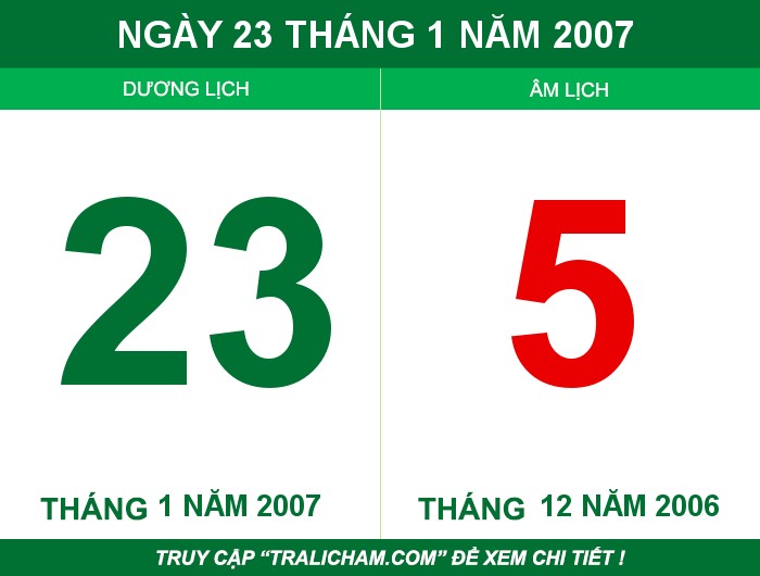 Ngày 23 tháng 1 năm 2007