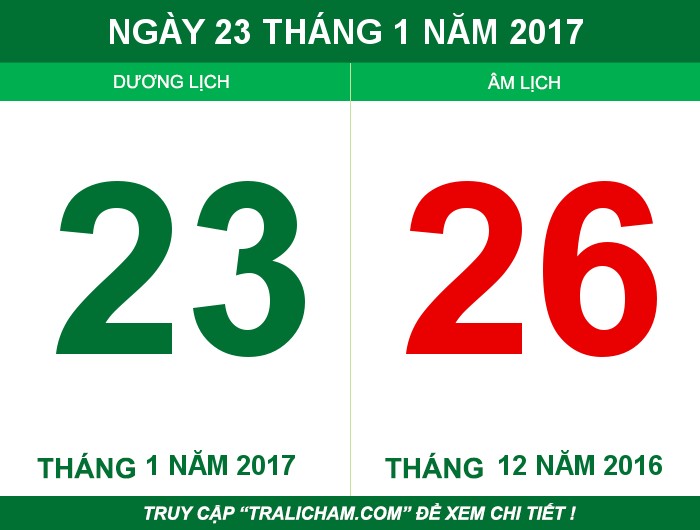 Ngày 23 tháng 1 năm 2017