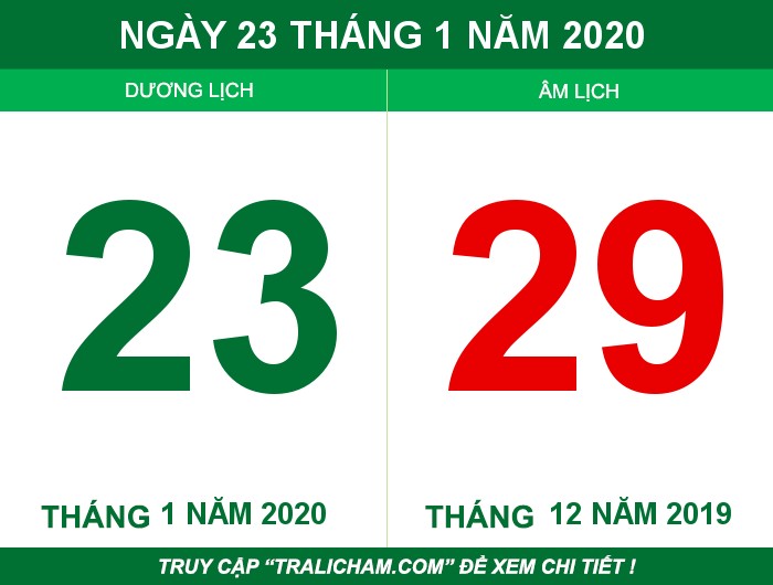Ngày 23 tháng 1 năm 2020