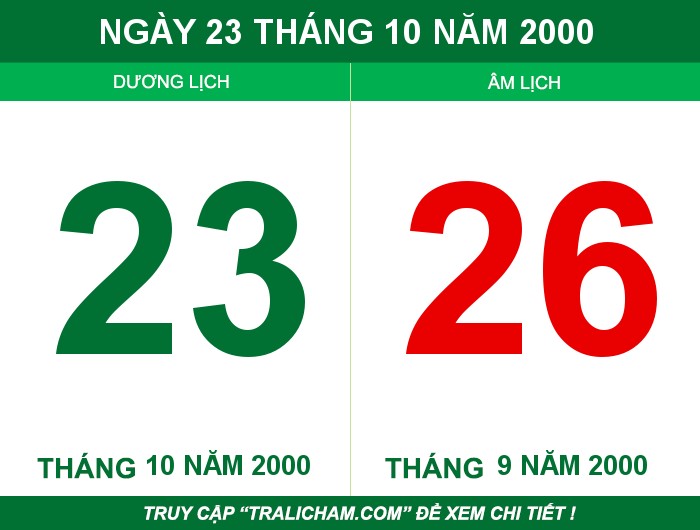 Ngày 23 tháng 10 năm 2000