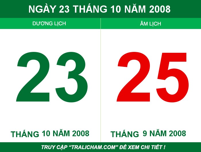 Ngày 23 tháng 10 năm 2008