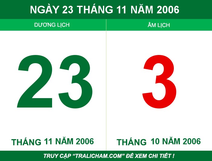 Ngày 23 tháng 11 năm 2006
