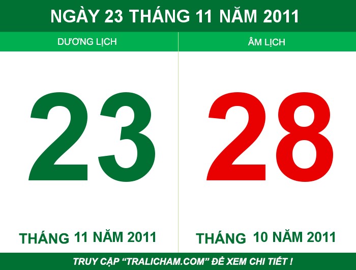 Ngày 23 tháng 11 năm 2011