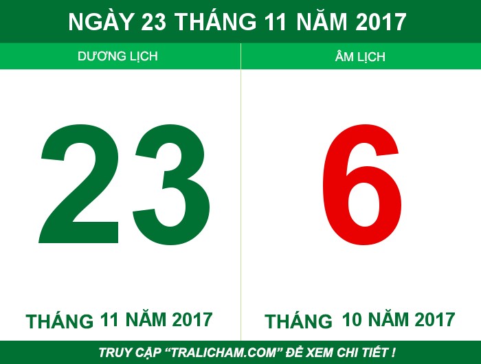 Ngày 23 tháng 11 năm 2017