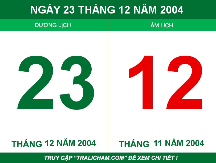 Ngày 23 tháng 12 năm 2004