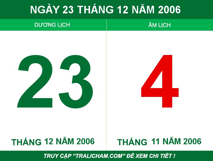 Ngày 23 tháng 12 năm 2006