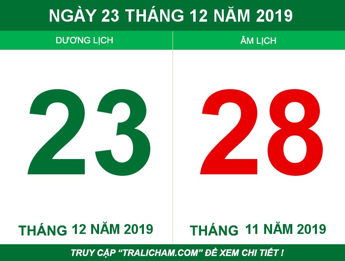 Ngày 23 tháng 12 năm 2019