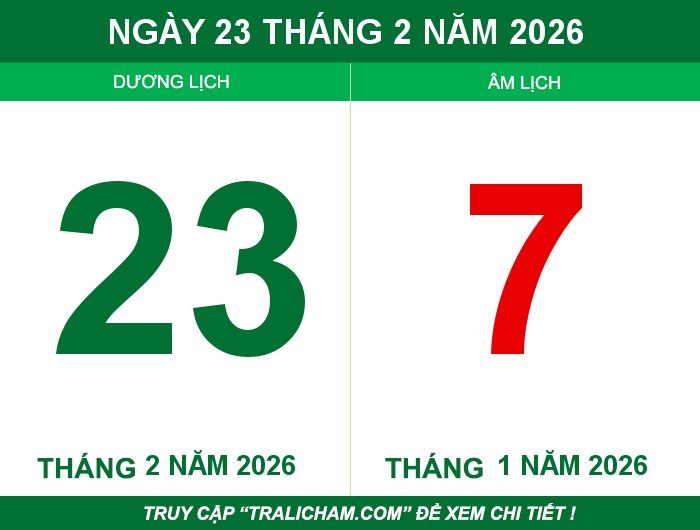 Ngày 23 tháng 2 năm 2026